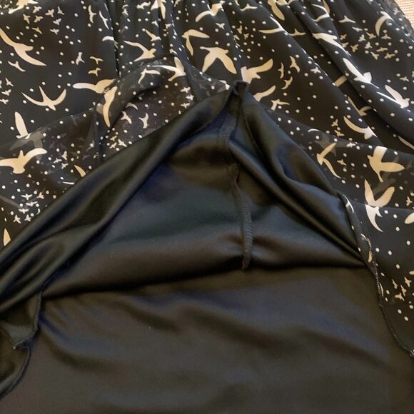 Sweet Storm Dress with sheer overlay and bird motif - Size L - Picture 7 of 8